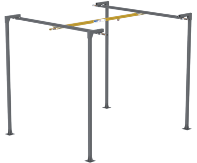 Freestanding Headerless Workstation Bridge Crane